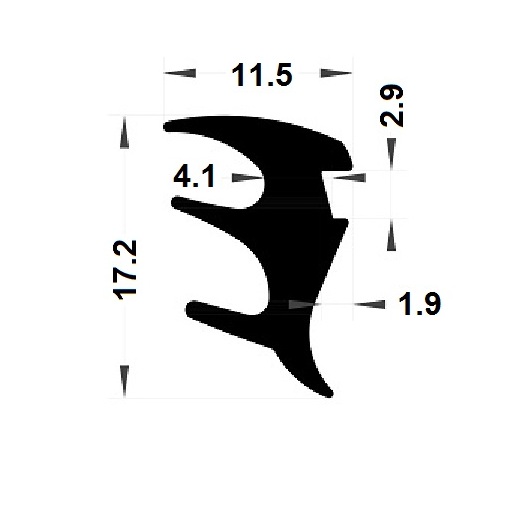 Wedge gasket - 11,50x17,20 mm